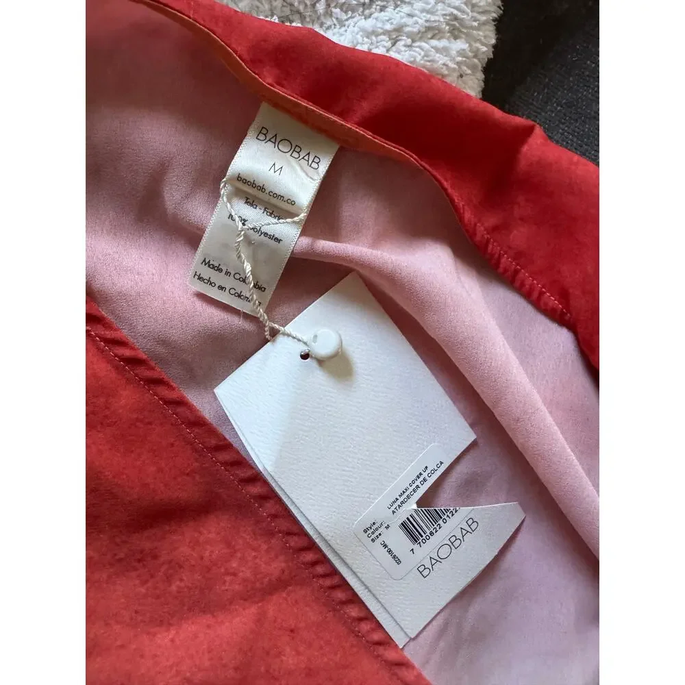 BAOBAB Luna Maxi Cover Up Atardecer de Colca Ombre Size M NWT